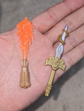 Lot of 2 Action Figure AccessoriesAction Figure Accessory Flamethrower Rocket